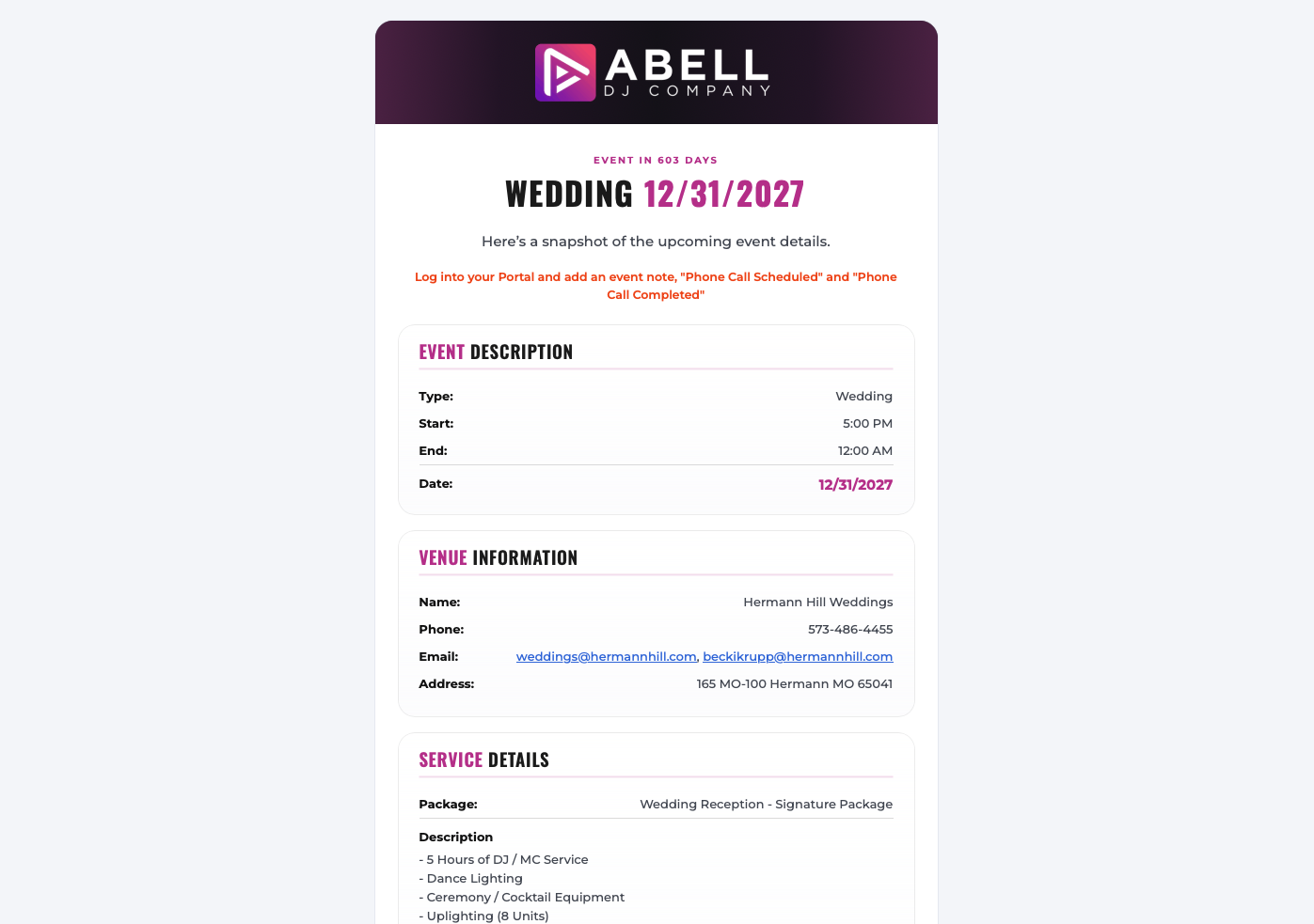 DJ Event Planner Advanced Email Template Pack screenshot 1