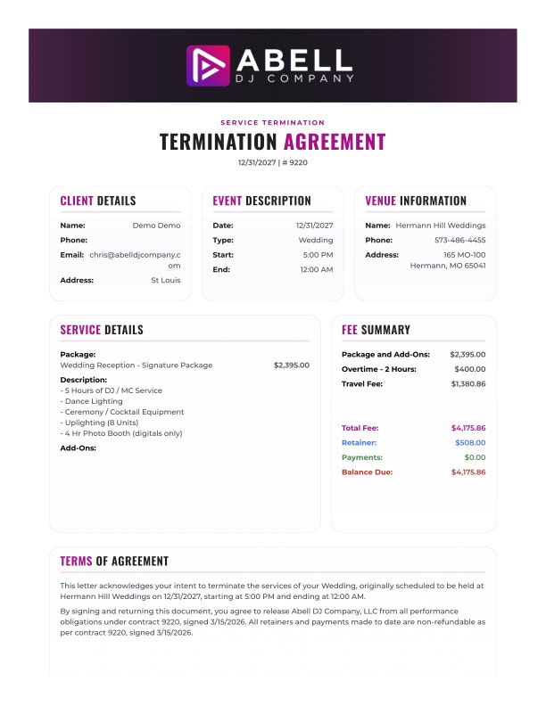 DJ Event Planner DJEP Premium HTML Document Pack screenshot 2